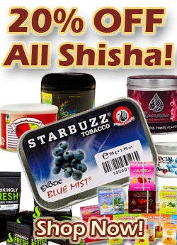 14th Birthday Sale - 20% Off All Shisha, Huge Hookah Markdowns, & More