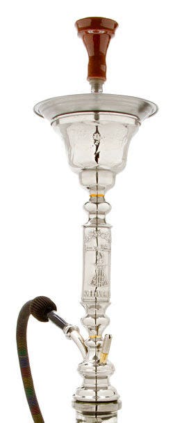 New Khalil Mamoon Hookahs - Yellow Single Pear Short and Alomdah Ice New Khalil Mamoon Hookahs - Yellow Single Pear Short and Alomdah Ice