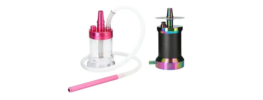 INVI Aluminum Nano and Sheeshaya Hazard hookahs