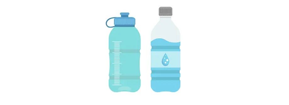 Bottles of water