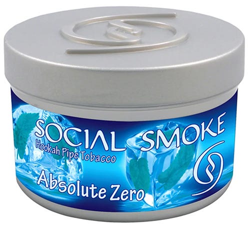 Social Smoke Absolute Zero shisha tobacco jar