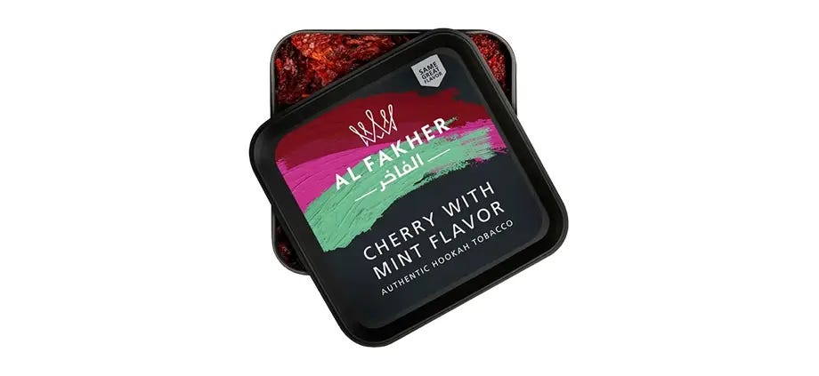 Al Fakher Cherry with Mint shisha tobacco jar