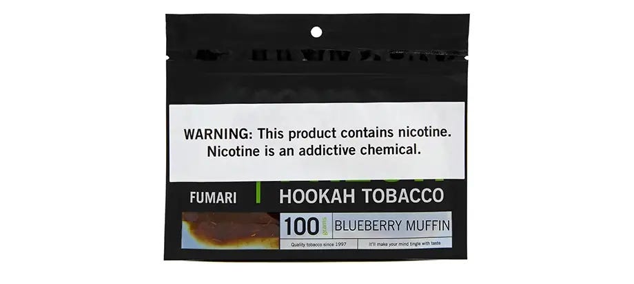 Fumari Blueberry Muffin shisha tobacco pouch
