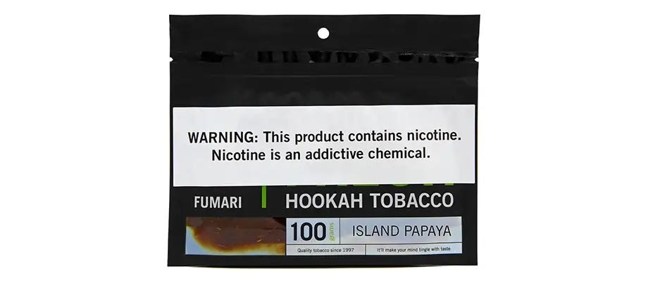 Fumari Island Papaya shisha tobacco pouch