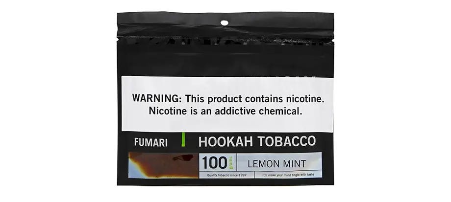 Fumari Lemon Mint shisha tobacco pouch