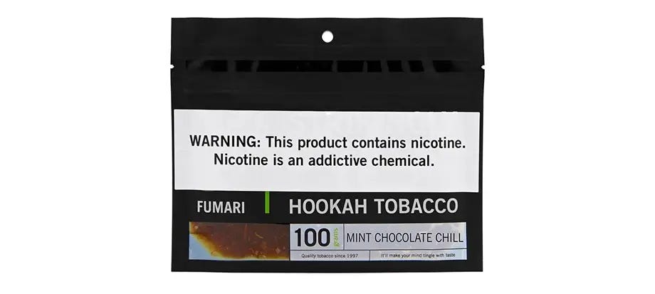 Fumari Mint Chocolate Chill shisha tobacco pouch