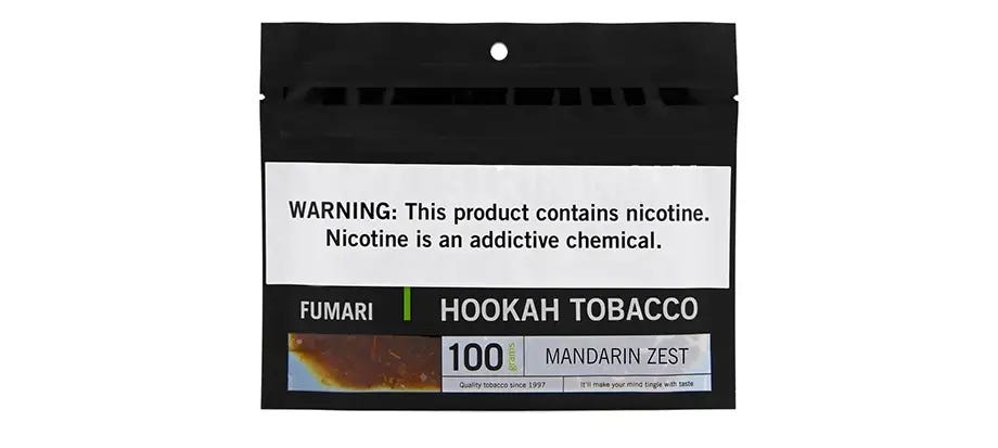 Fumari Mandarin Zest shisha tobacco pouch