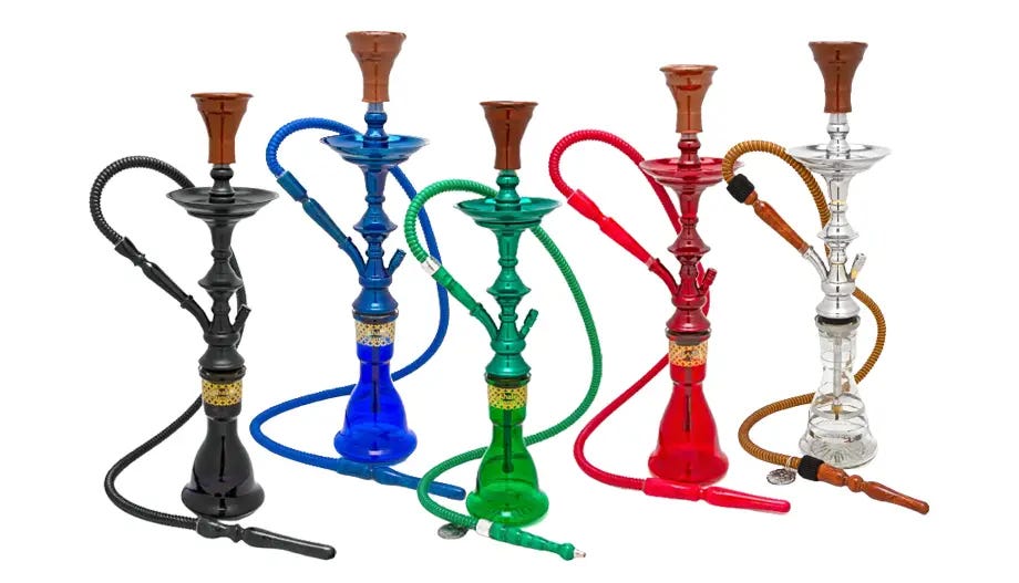 Khalil Mamoon Mini Classic hookahs in various colors