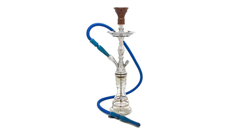 Khalil Mamoon Mini Shamadan hookah in silver