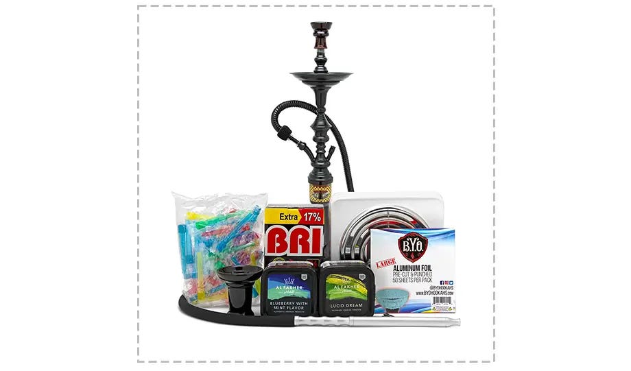 Hookah-Shisha Khalil Mamoon Shareef Bundle