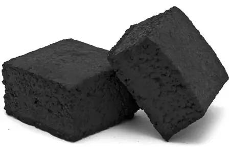 Two bricks of flat style hookah charcoal