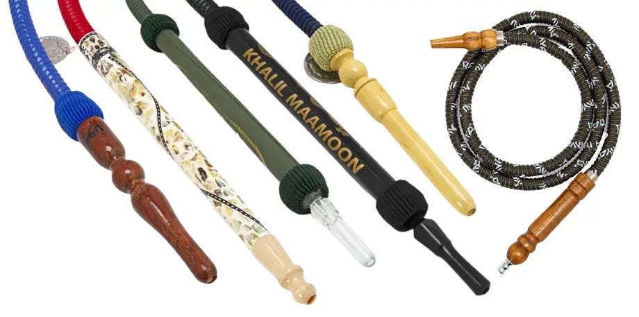 Traditional styles of hookah hoses