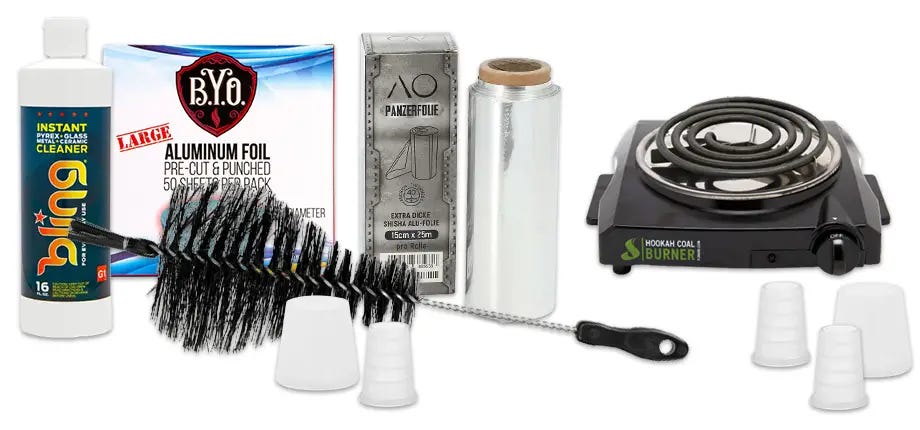 Various hookah accessories