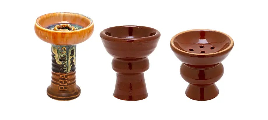 Various hookah bowls