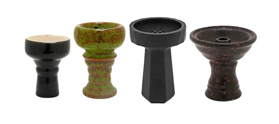 Various hookah bowls