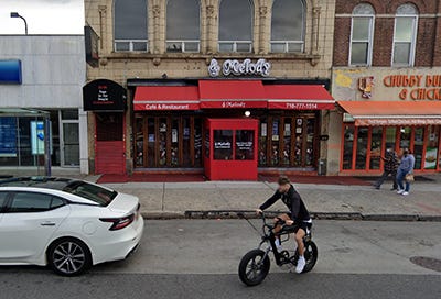 Street view of Melody hookah lounge