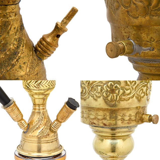 Trendy and Eco-Friendly ager brass hookah On Offer 